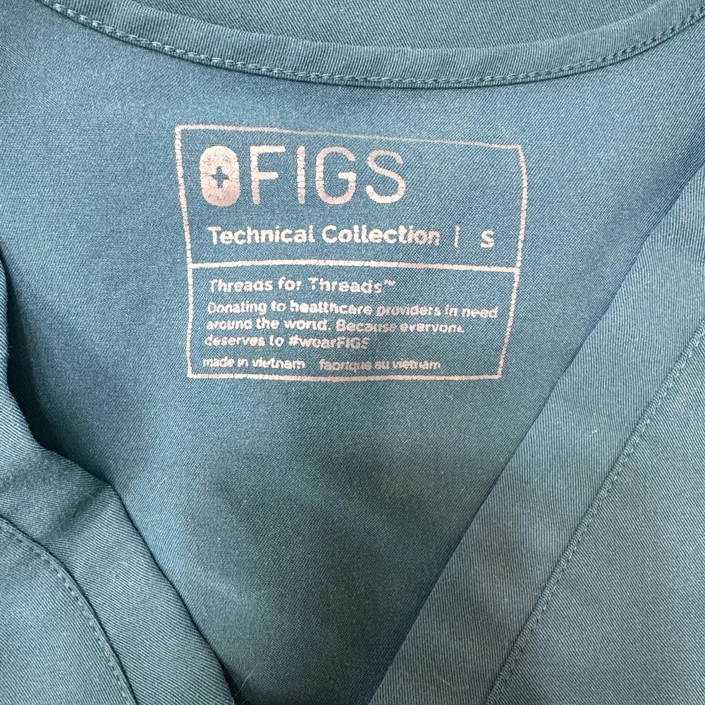 FIGS Women's Caribbean Blue Medium Zamora Jogger Small Catarina Top - Picture 11 of 12